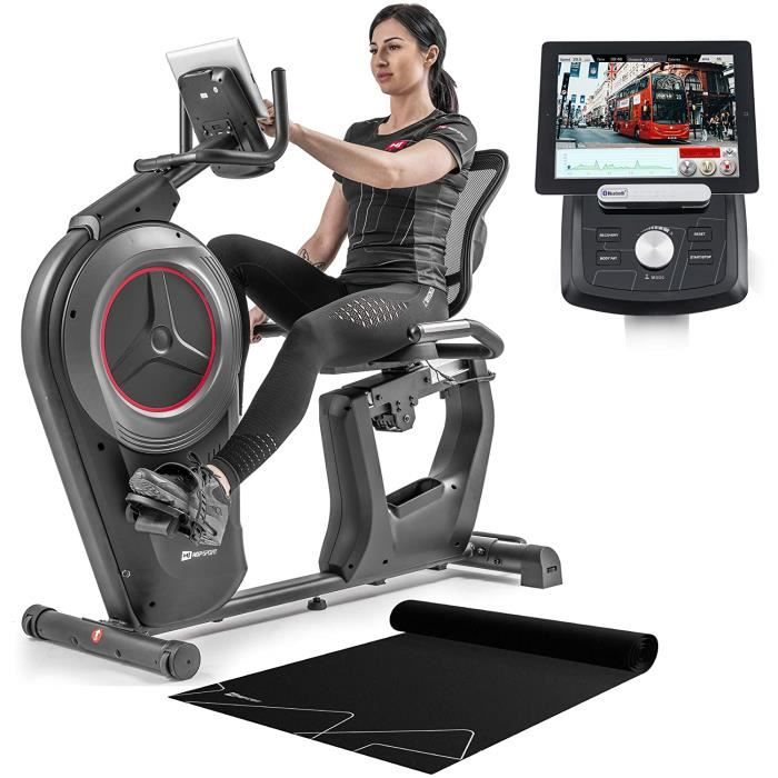 HS HOPSPORT Vélo d’Appartement HS100L Edge SemiProfessionnelle Réglage électronique de la