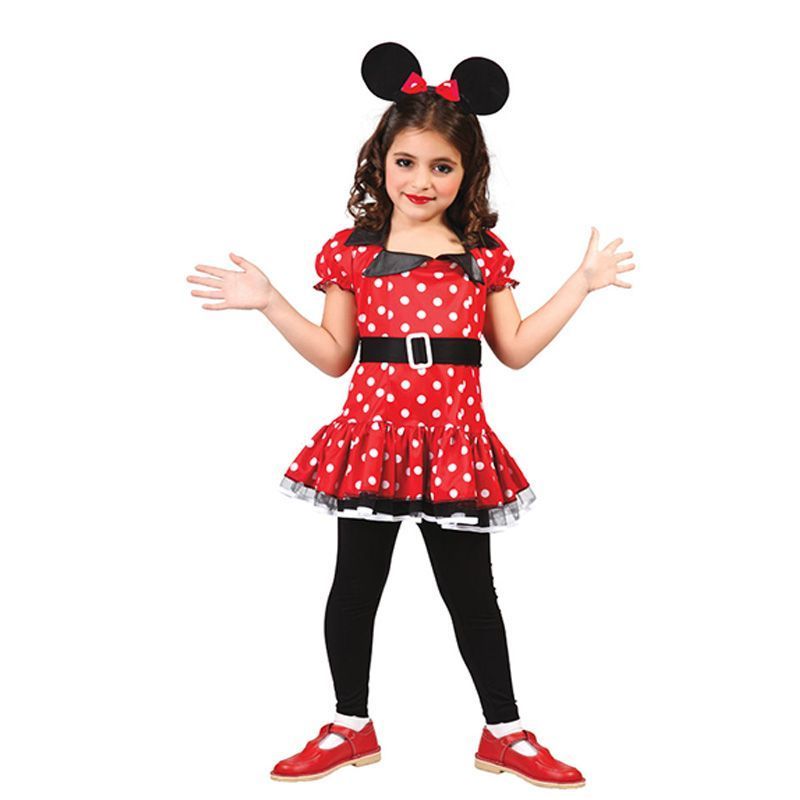 Deguisement souris enfant Minnie robe rouge a pois blancs 7 ans fille Cdiscount Jeux Jouets