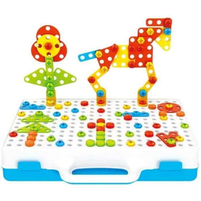 Jeu De Mosaïque Chiodini Pour Enfants - 200 Pièces Avec Clous De Tailles Différentes - Activité Créative Pour Filles Et Garçons