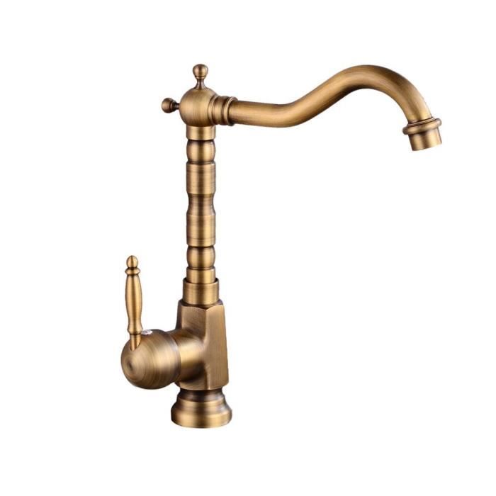 Robinet De Cuisine Mur Robinet Lavabo Vintage Avec Céramique En Laiton Avec Eau Froide Et Chaude Melangeur Evier Antique Ancien 93419878