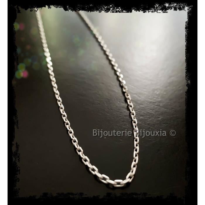 Chaîne Maille Forçat Argent Massif 925//1000 LONGUEUR 45CM BIJOUX NEUF MIXTE