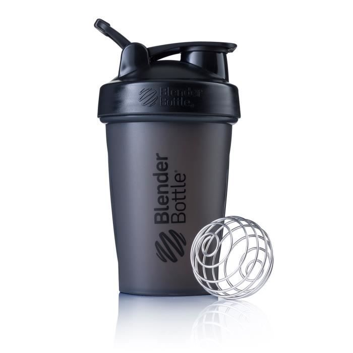 Blender Bottle Classic Loop - Protéine Shaker - Bouteille d'eau avec poignée de transport 590ml Noir