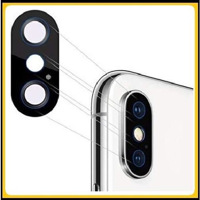 Blockbreakers® Vitre Lentille Caméra Remplacement du Verre de Protection Appareil Photo Compatible iPhone X/XS/XS Max Meilleure