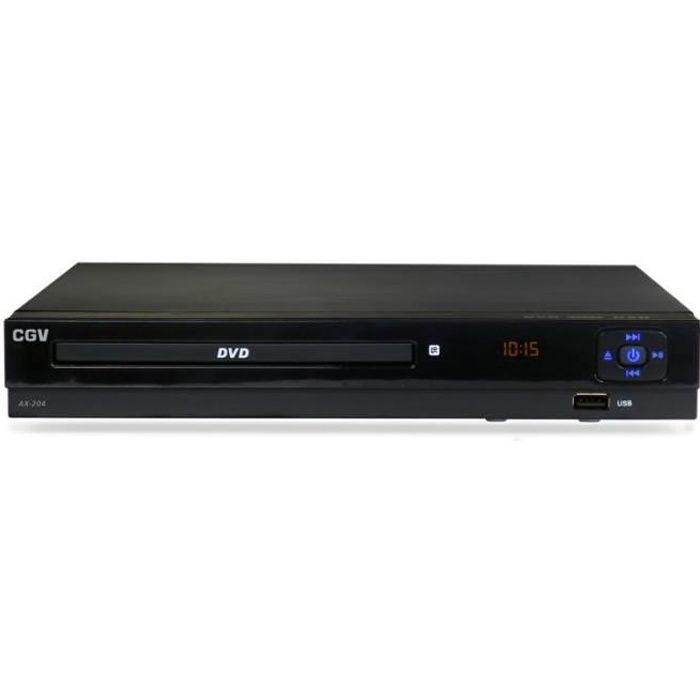 Lecteur DVD et CD de salon CGV AX-204 - HDMI et SPDIF coaxiale - Port USB multimédia
