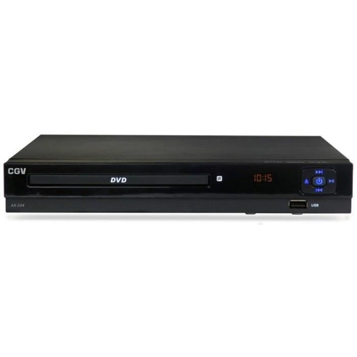 Lecteur DVD et CD de salon CGV AX-204 - HDMI et SPDIF coaxiale - Port USB multimédia