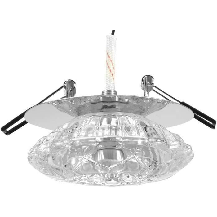 WUZUPS Lustre Chandelier Cristal Doré Moderne - Suspension Plafonnier H 68cm X L 56cm, Idéal Chambre, Entrée, Cuisine, E14