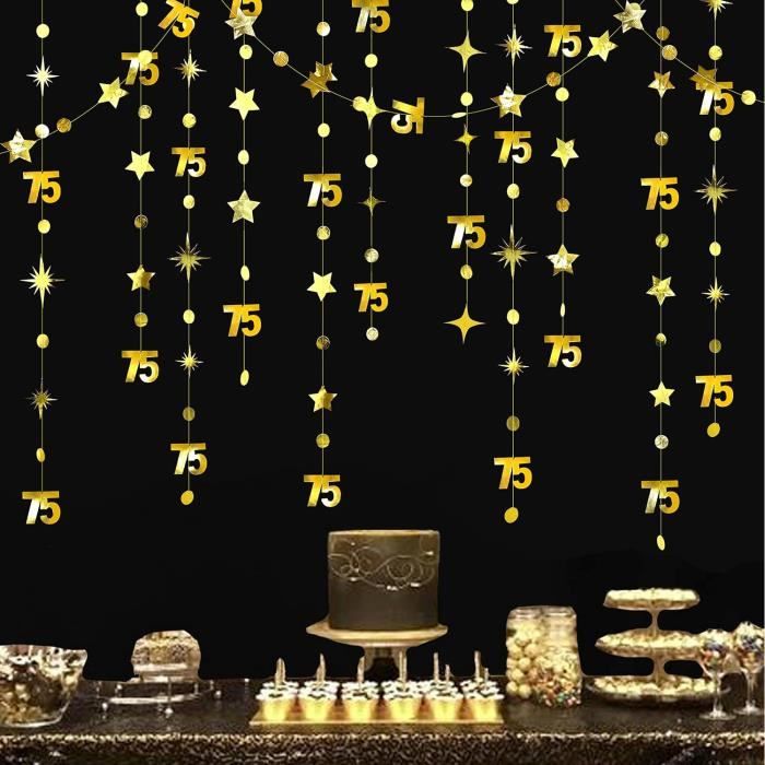 Étoiles En Papier Découpées Dorées - Lot De 12 - Décoration Fête, Noël, Anniversaire