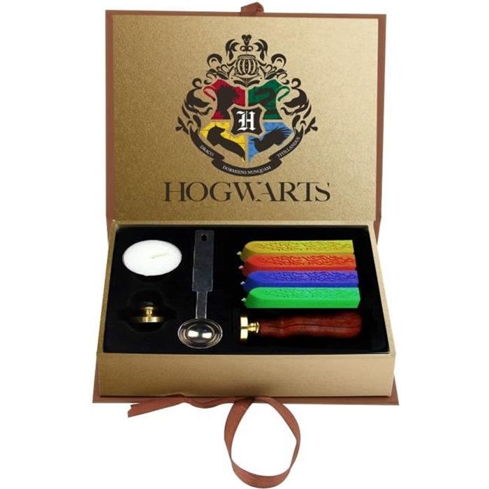 Coffret cachet cire Harry Potter avec 4 batons de cire et