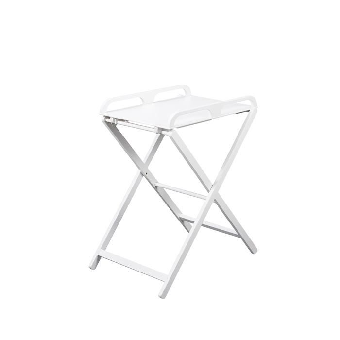 Combelle Table A Langer Jade Pliante Laque Blanche Laque Blanche
