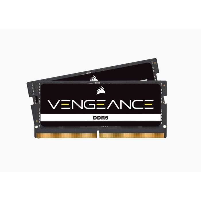 Mémoire RAM - CORSAIR - Vengeance DDR5 - 16GB 2x8GB SODIMM - 4800 MHz -  1,1V - Noir (CMSX16GX5M2A4800C40) - Cdiscount Informatique