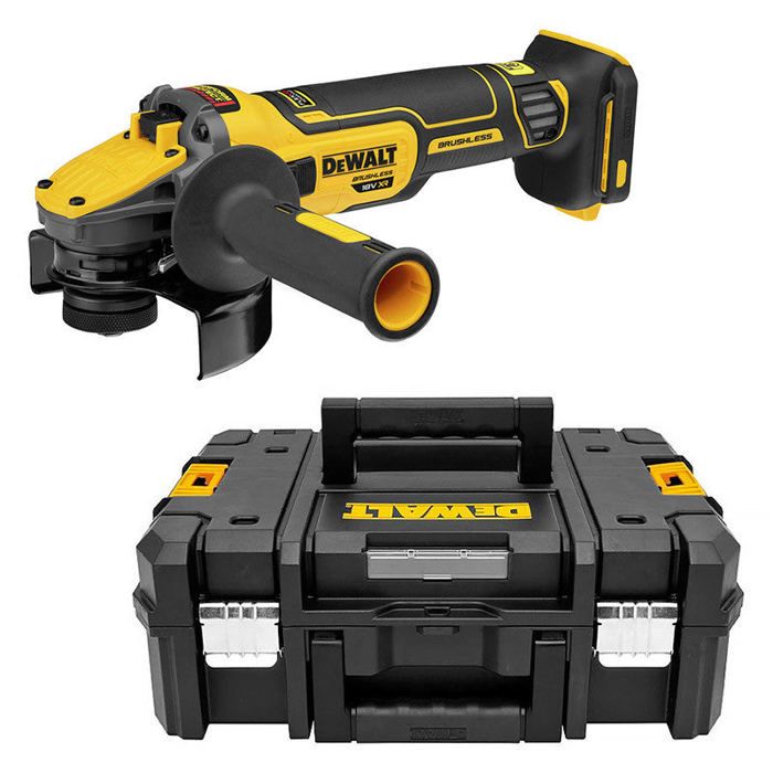 Meuleuse 125 mm XR 18V DEWALT sans batterie ni chargeur TSTAK DCG409NT XJ
