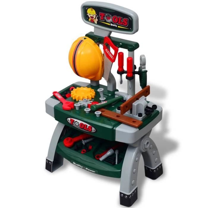 Établi De Travail Pour Enfants TikTakToo - Avec Visseuse Et Accessoires - Neuf - 3-4 Ans