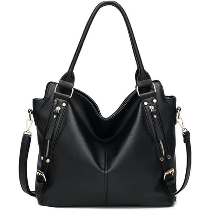 Sac à Main Hobo Femme - Cuir PU - Grand Format Avec Portefeuille - Style élégant Et Pratique