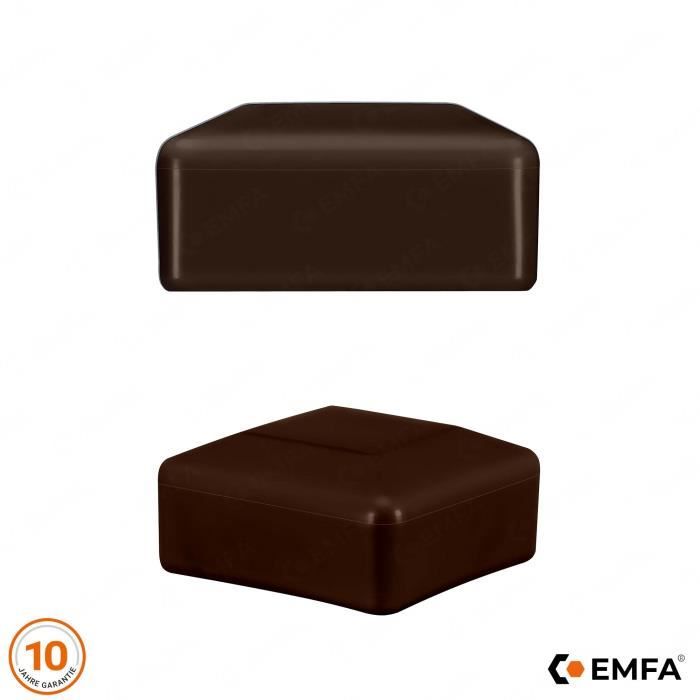 EMFA Embout Rond Pour Tube 27 Mm Gris Lot De 5 Capuchon Polyethylene Protection Tuyau Embout Pied Chaise Meubles Ronds