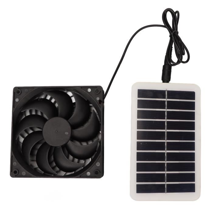 Fdit Ventilateur solaire Ventilateur d'extraction de panneau d'énergie  solaire 15W extracteur d'air portatif à énergie solaire - Cdiscount  Bricolage