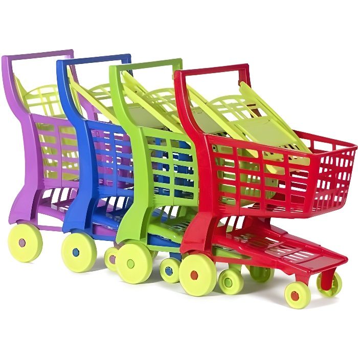 Chariot de supermarché jouet HOFF multicolore 35 x 28 x 53 cm – pour enfants 3+ avec siège poupée