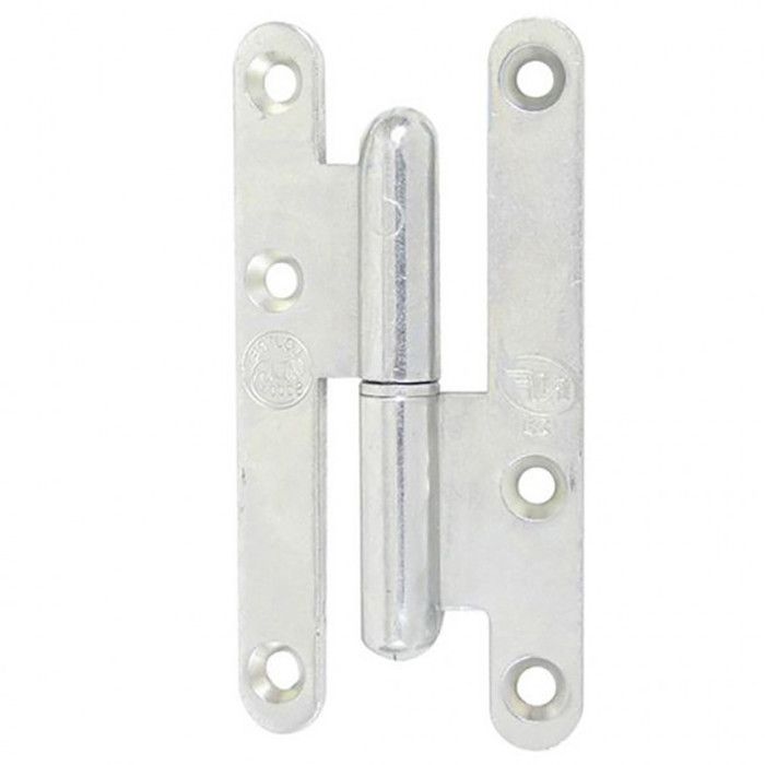 Paumelle droite bois LOUTRE SEDAN 110x55 mm bouts ronds zingué - JARDINIER MASSARD - J530300