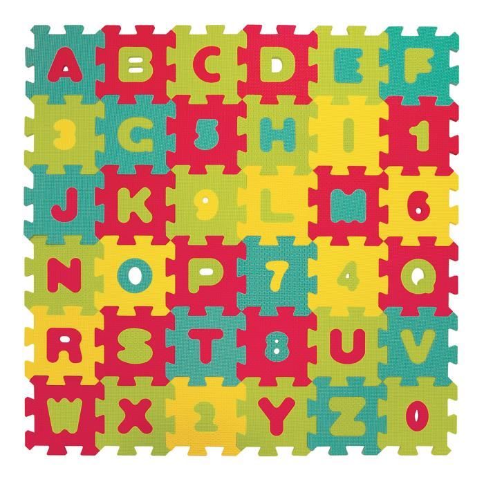 ludi tapis de sol lettres et chiffres des 10 mois puzzle geant cdiscount puericulture eveil bebe
