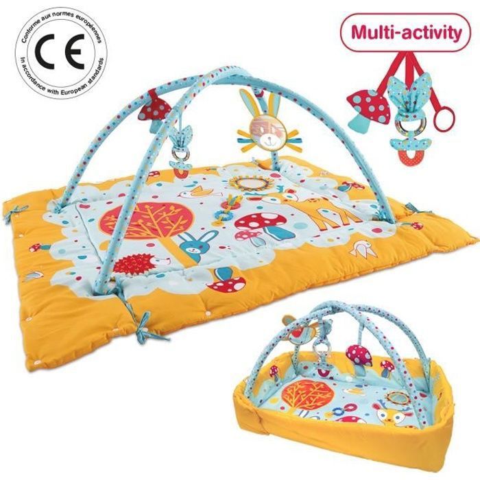 Ludi Tapis D Eveil Lapin Des La Naissance Tapis Moelleux 1 X 93 Cm Lavable En Machine 5 Activites Pour Jouer Cdiscount Puericulture Eveil Bebe