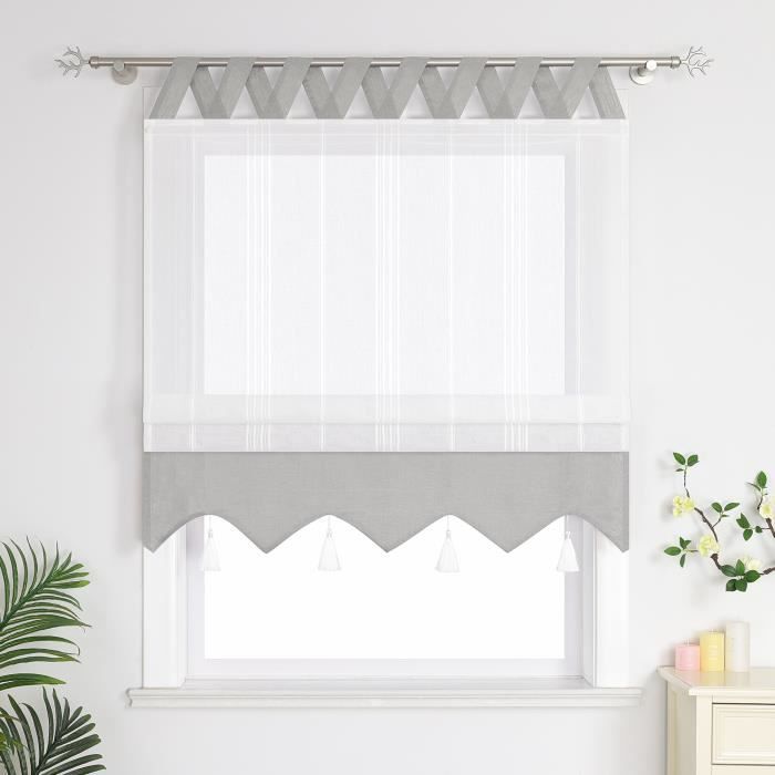 Tissu Gris Sur Mesure Pour Store Romain – Haute Qualité, Fabrication Goutte D’eau, 146x158 Cm