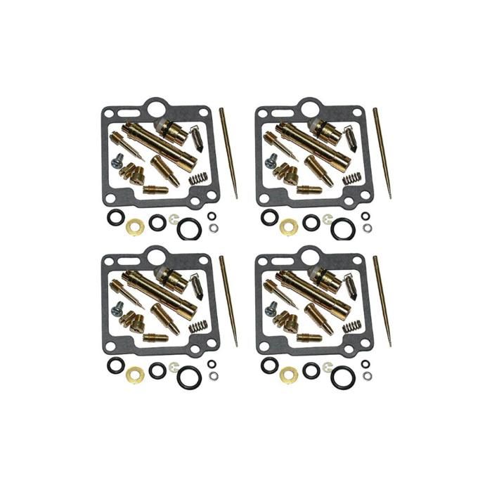 Lot De 4 Kits Réparation Carburateur Yamaha Vmax 1200 - Compatible 1985-2007 - Inclut Aiguilles, Diaphragmes