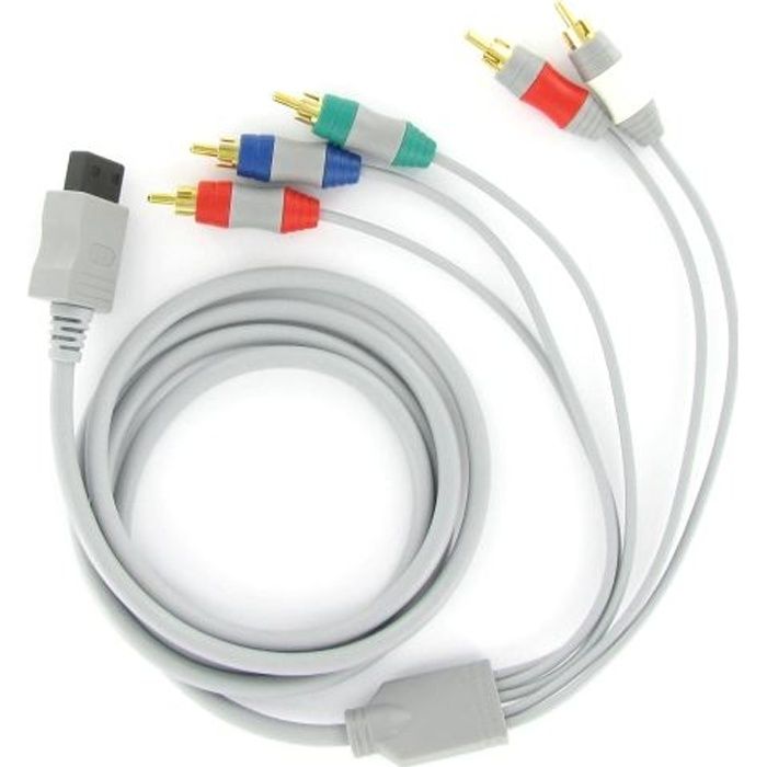 Cable Audio Video YUV Composante HD pour Wii Cdiscount Jeux vidéo