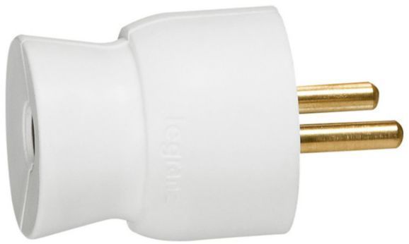 Legrand Fiche mâle droit 16A 2 P+T blanc - vue 1