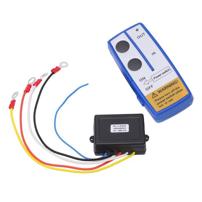 KIMISS Kit Télécommande Treuil - Sans Fil Et Filaire - 12V Pour Treuils