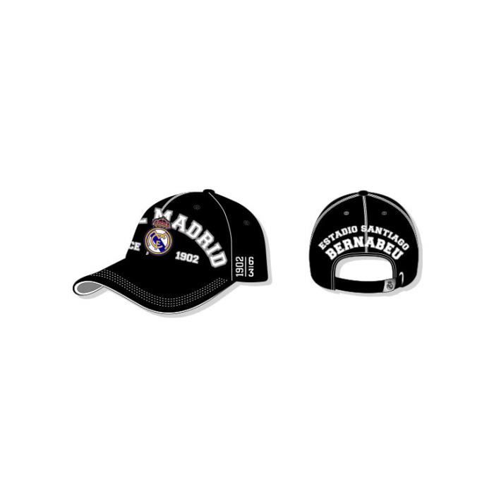 Casquette Officielle Real Madrid N°33 Just Grey - Taille Adulte, Licence Officielle, Style Urbain Décontracté