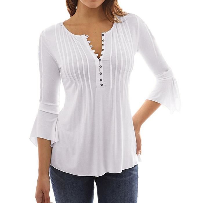 Chemisiers blancs chics clearance