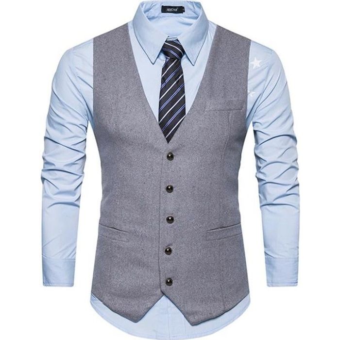 Gilet sans manche chemise