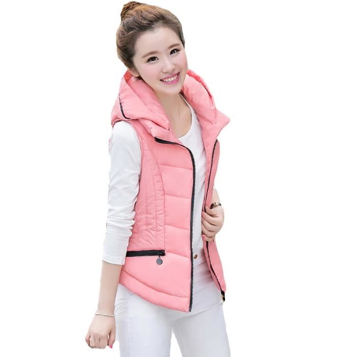 Doudoune Gilet Femme de sport Nouveau Doudoune Mince en coton