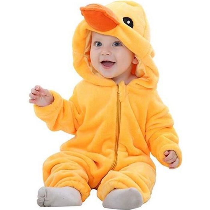 Animal Pyjama B b Fille Gar ons Combinaison Enfant Hiver Chaud