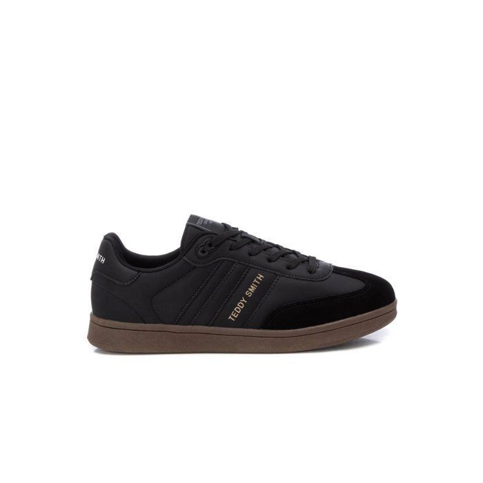 Sneakers plates - TEDDY SMITH - Noir - Talon plat - Lacets - Mixte