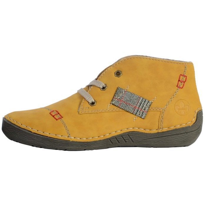Bottine Montante Rieker Morelia Femme Jaune Patchwork