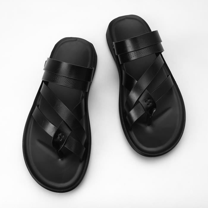 Claquette Technique Claquette Noir Femme Zara Sandales Ajustables - Main Image