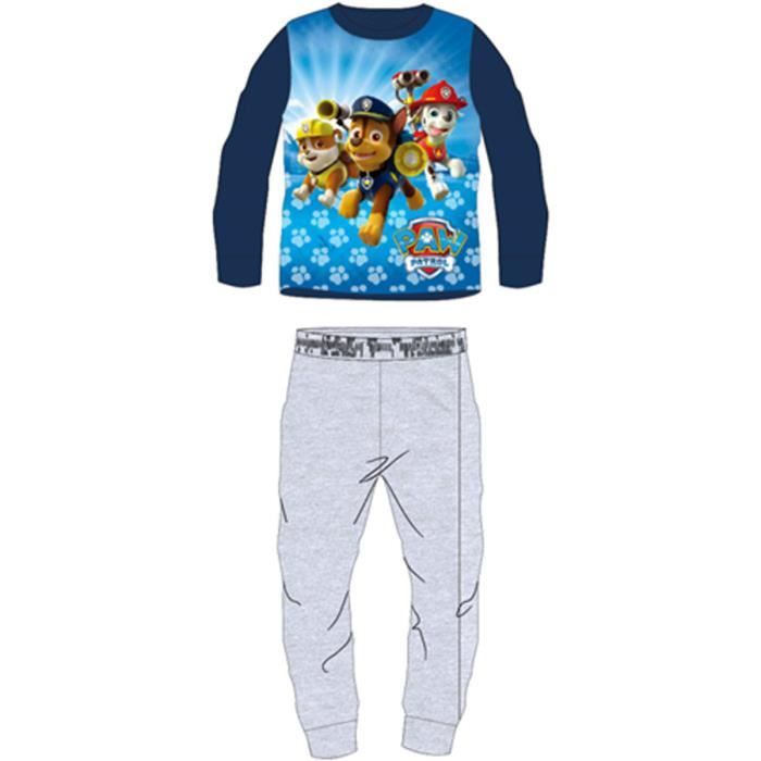 Pat Patrouille Pyjama Polaire Pat Patrouille Bleu Gris Cdiscount Pret a Porter