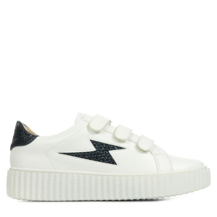 Baskets Vanessa WU Eclair Blanc Cdiscount Chaussures