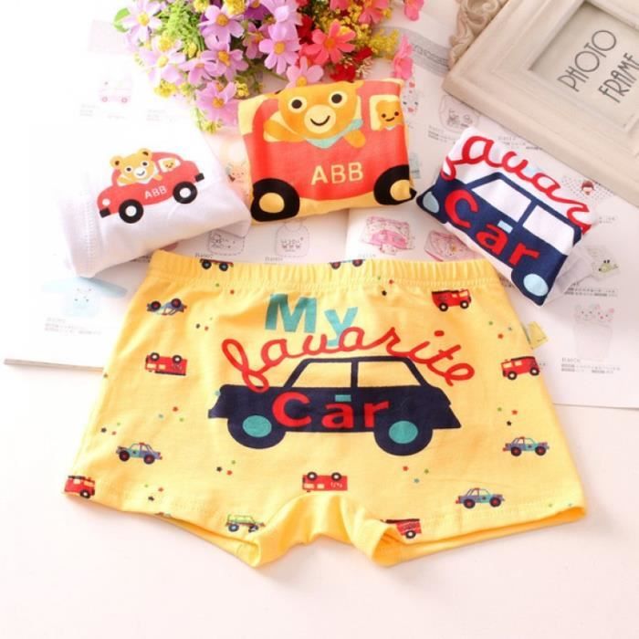 Slip Enfant Motif Lot De 3 Slips Garçon Coton | Imprimés Dessins Animés | Élastique Confortable | Taille 100 à 150 Slip Enfant Motif Lot De 3 Slips Garçon Coton | Imprimés Dessins Animés | Élastique Confortable | Taille 100 à 150