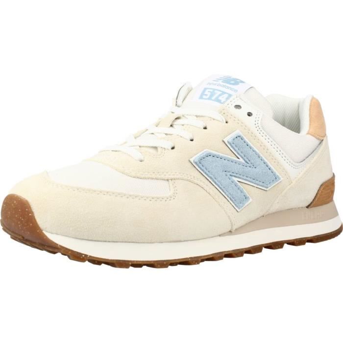 Basket Homme NEW BALANCE 120097 Beige Textile Lacets Beige Cdiscount Chaussures