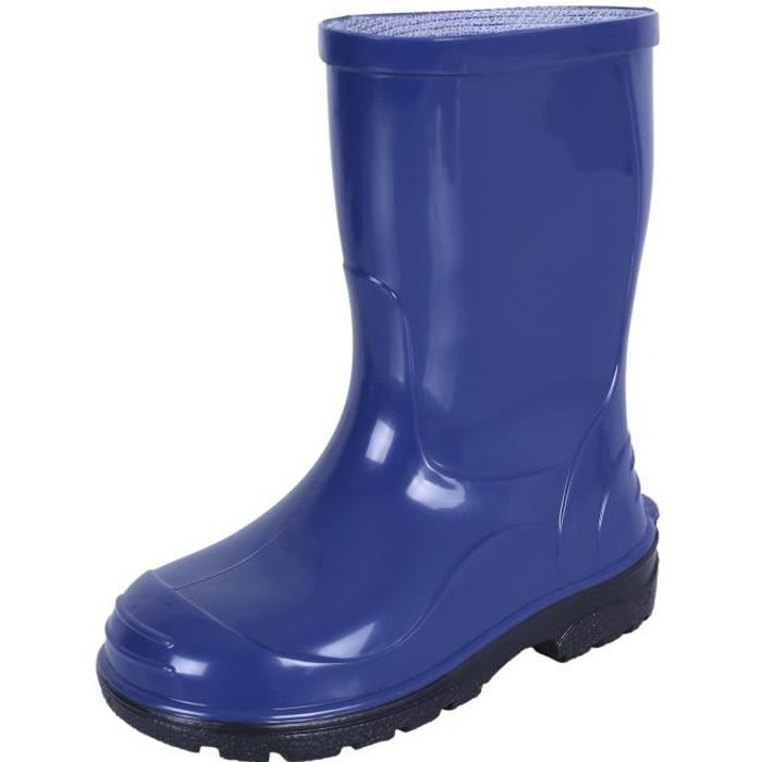 Bottines enfant - LEMIGO - PVC - Bleu - Semelle antidérapante - Certificat Healthy Foot