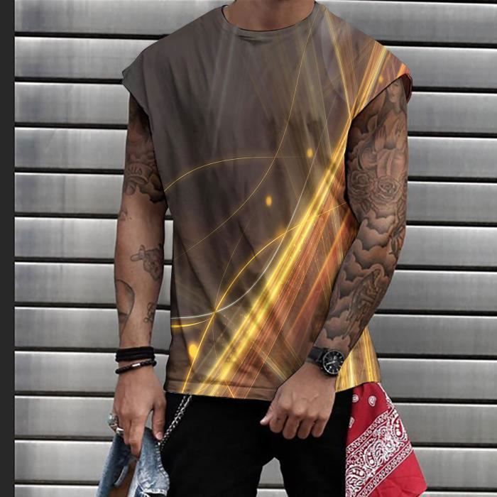 Lot T-Shirts Col Rond Homme DOUBLE M - Coton Élasthanne Doux, Coupe Droite Décontractée, Tailles S-XXL, Multi-Couleurs