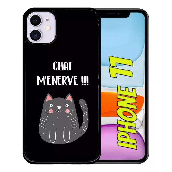 Coque Smartphone Chat M Enerve Fond Noir Chat Gris Compatible Avec Apple Iphone 11 Plastique Bord Noir Cdiscount Telephonie Coque Smartphone Chat M Enerve Fond Noir Chat Gris Compatible Avec Apple Iphone 11 Plastique Bord Noir Cdiscount Telephonie