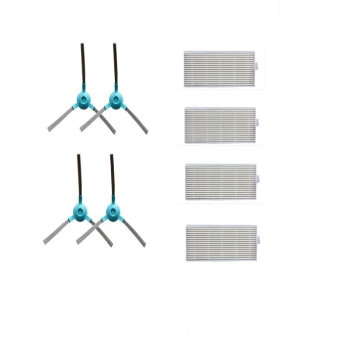 Kit Accessoires Pour Aspirateur Conga 8490 - Brosse Principale, Brosses Latérales, Filtres, Chiffons - Nettoyage Complet
