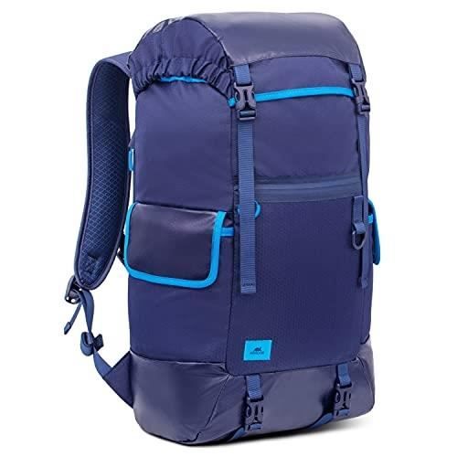 Sac à dos de randonnée - RIVACASE - Modèle pour ordinateur - 30-50L - Accès rapide - Mixte