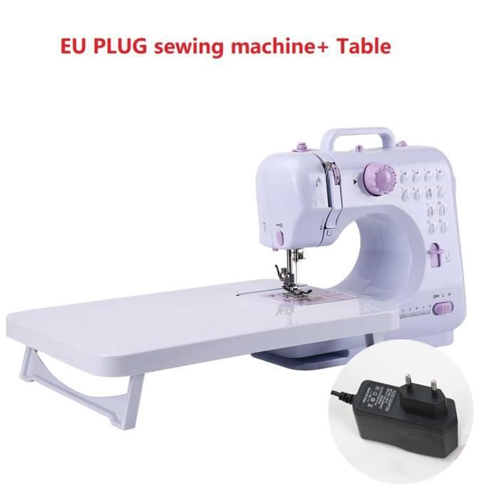 Machine à Coudre Portable 12 Points – Mini Machine électrique Pour Débutants, Maison Et Voyages – Double Alimentation