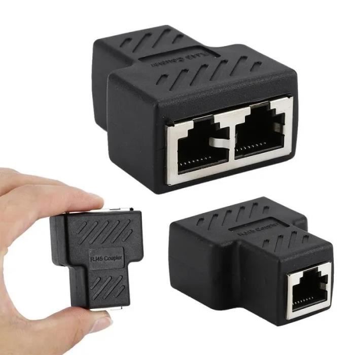 Répartiteur LAN Gigabit Ethernet 1 Vers 2 Ports - Switch Miniature Pour Partager Une Connexion Réseau