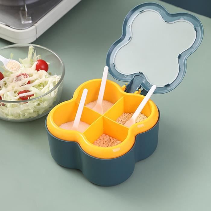 Boîte à épices En Acier Inoxydable – Salière Et Poivrière étanches Avec Bouchon Silicone – Pour Cuisine Et Barbecue