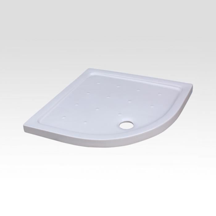 Receveur De Douche Idralite 80x80 Cm Blanc - Acrylique Forme Arrondie - Neuf