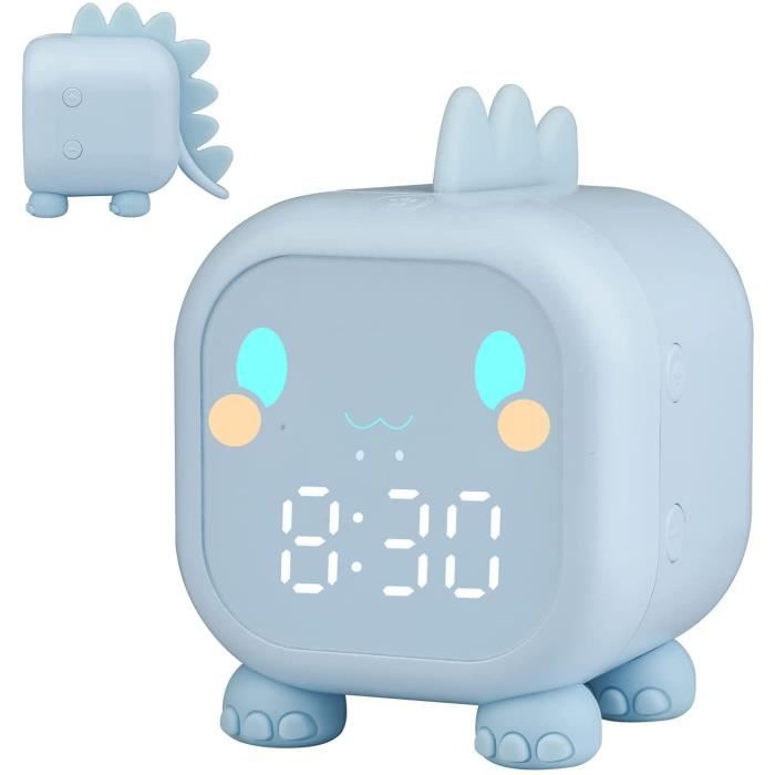Radio Reveil Enfant Réveil Dinosaure 3D LED ZWWLXSD-CZ - Avec Affichage Numérique, Température Et Fonction Snooze Réveil Enfant Fun